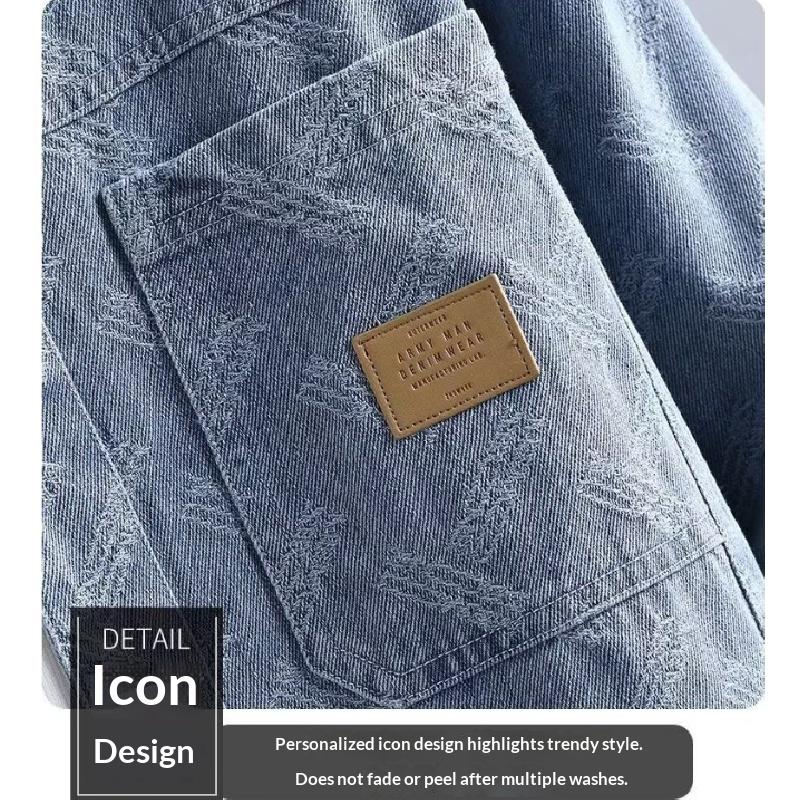 2026 Neue Trendmarke Herren Umlegekragen Jeansjacke, Frühjahrs- und Herbstoberteil, Hochwertige Herbstjacke im Hemdstil