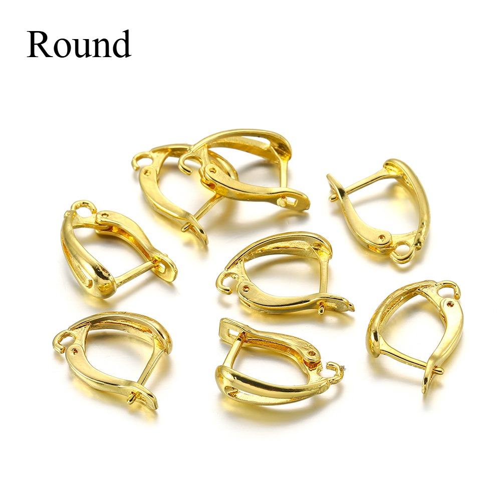 

Набор материалов для серег ручной работы DIY, 6 шт., пружинный ушной крючок, клипса для уха, U-образный ушной крючок, модный набор аксессуаров для серег 6pcs