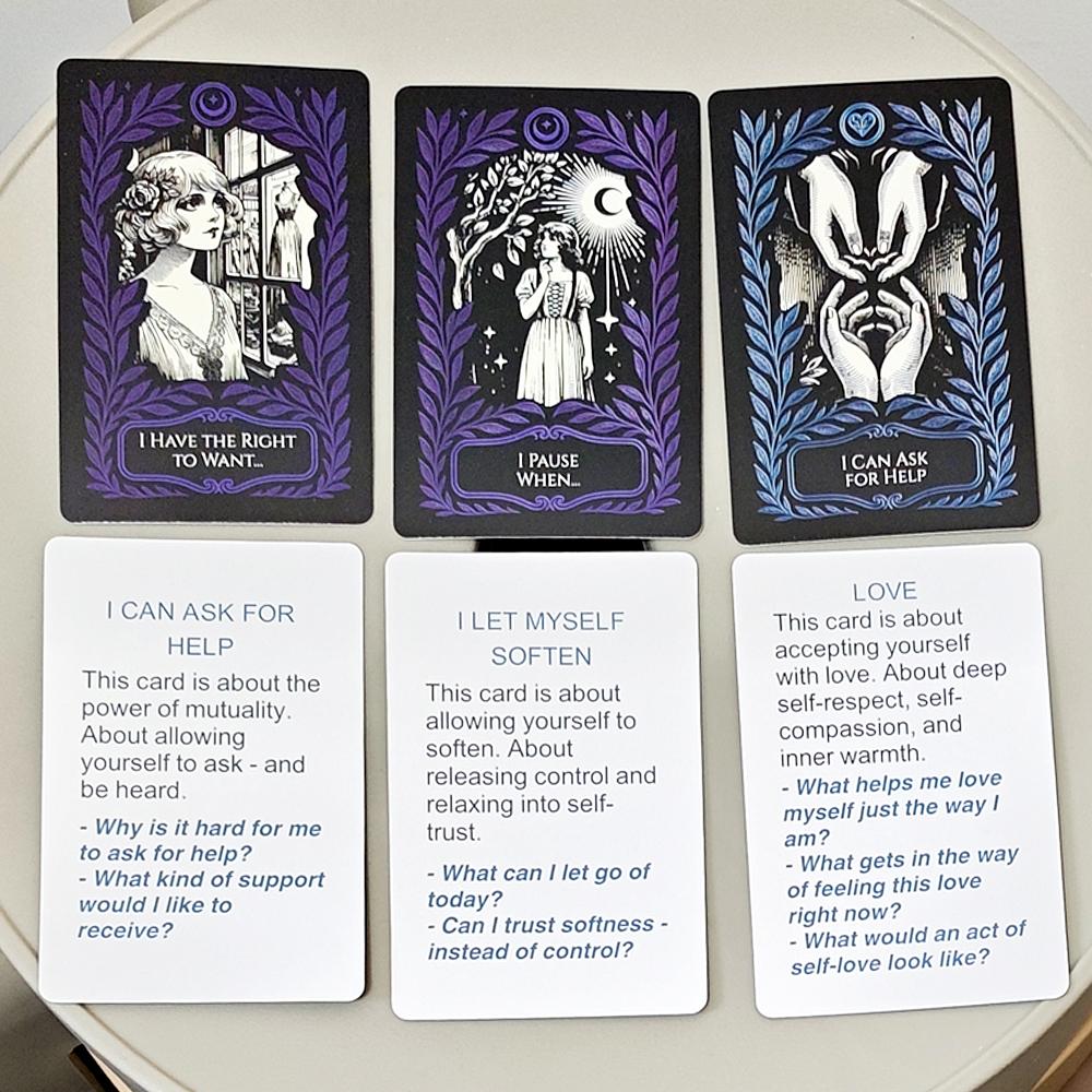 9*6cm SHE IS: A Mindfulness Deck for Becoming, Belonging & Being | 52 Reflective Prompt Cards