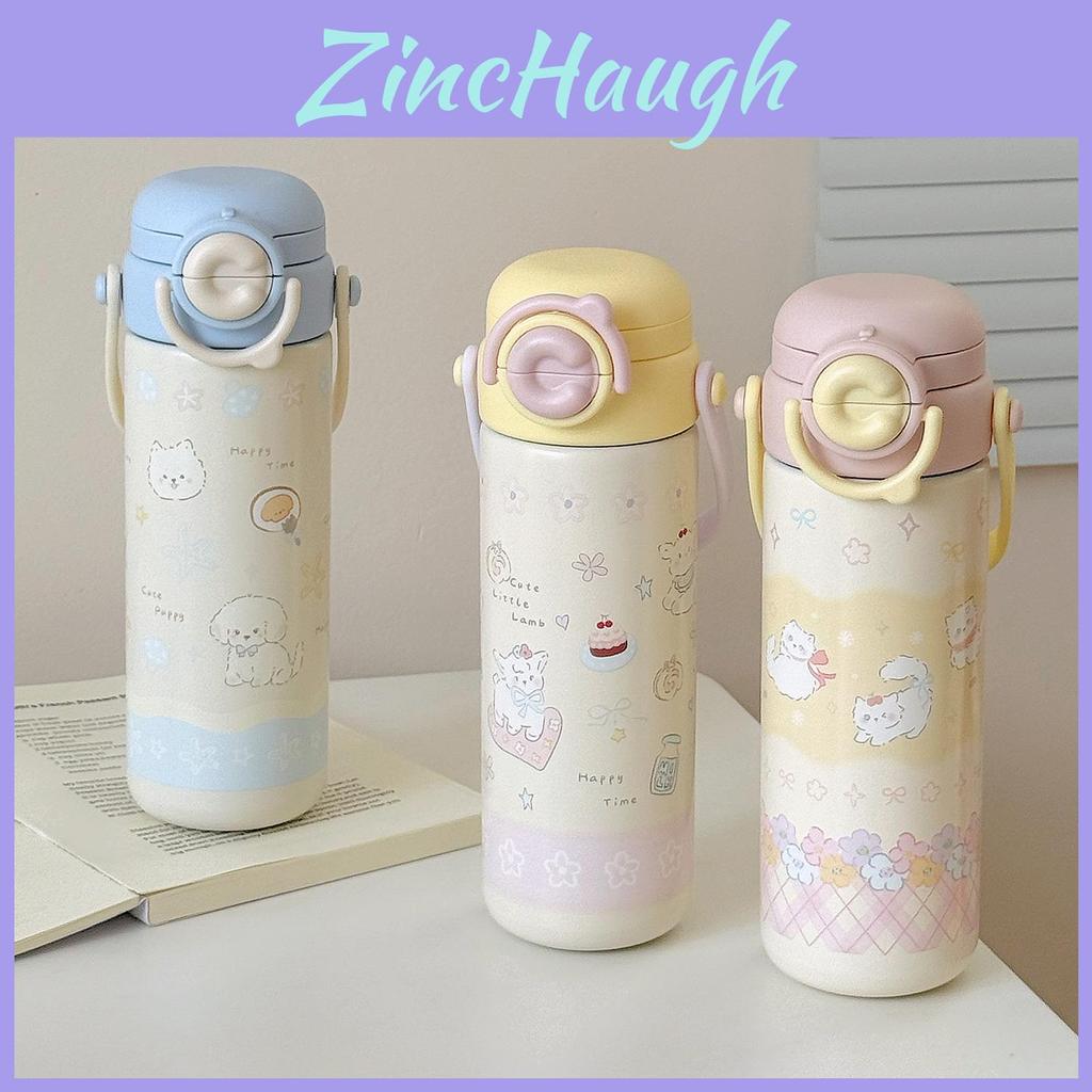 Милая детская термобутылка с запирающейся крышкой для школы, большая емкость