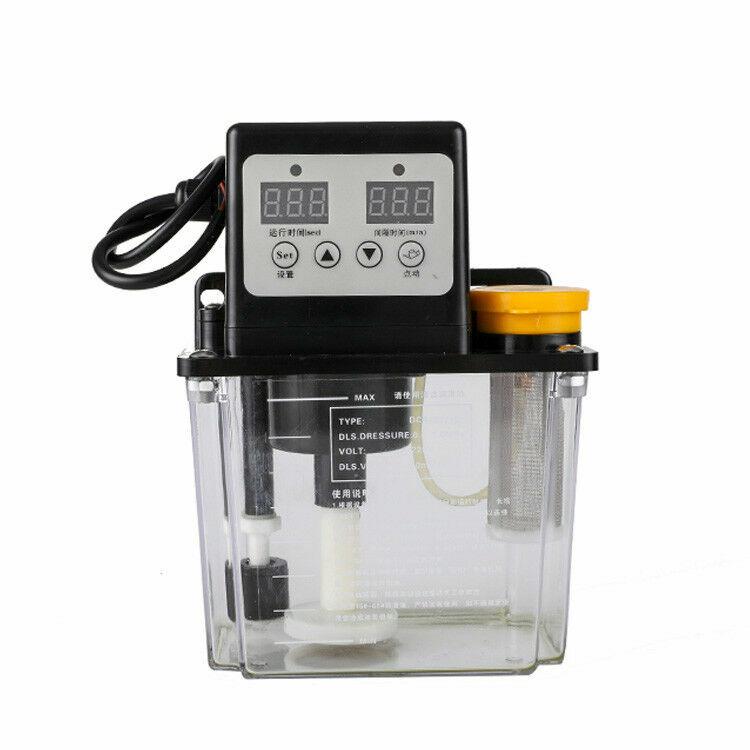 220V 1L Electric Automatic Lubrication Pump Oiler Dual Digital Display CNC Pump
