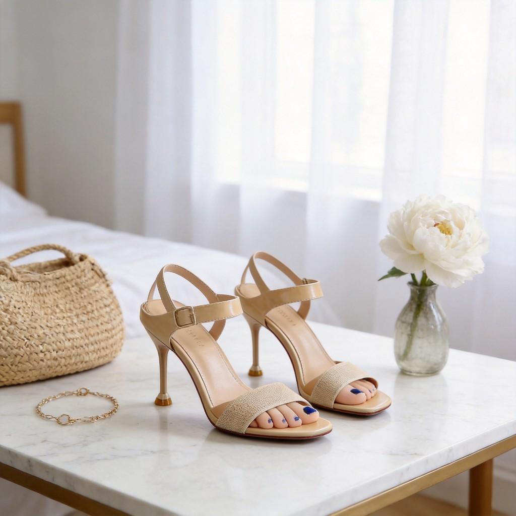 Fashion Womens Open Toe Sandals With Thin Heel For Casual Summer Wear