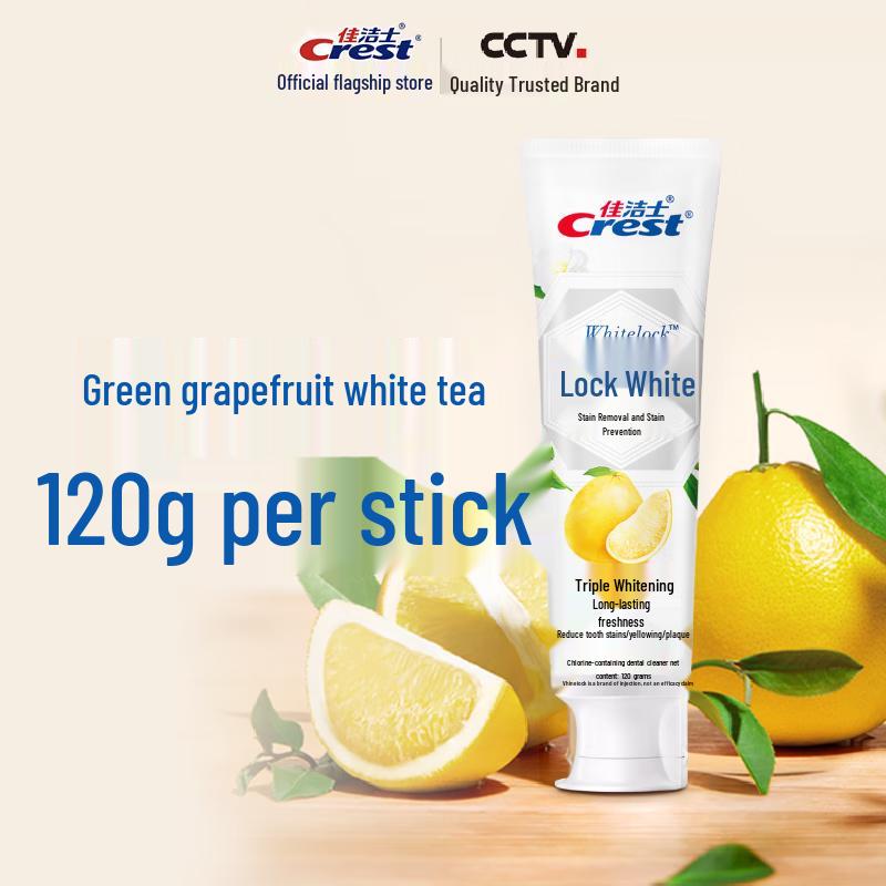 Crest Lock White Green Grapefruit White Tea Toothpaste