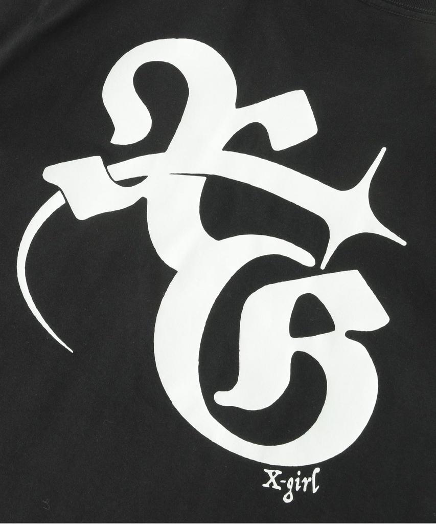 Casual XG MONOGRAM LOGO TEE Black X-Girl S/S Women's