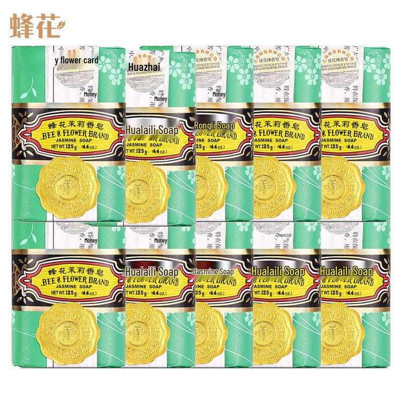 Bee & Flower Jasmine Fragrant Bar Soap, 10-Pack