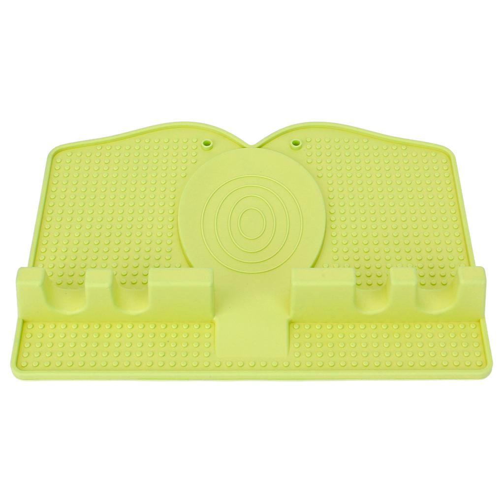Silicone Utensil Rest Heat Resistant Non Slip Silicone Utensil Holder with Drip Pad for Kitchen Utensil Spoons Tongs