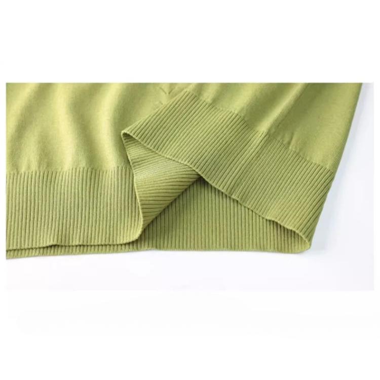 Women's Knitted T-shirt V-neck Summer New Short Loose Base Shirt Thin Ice Silk Knitted Top