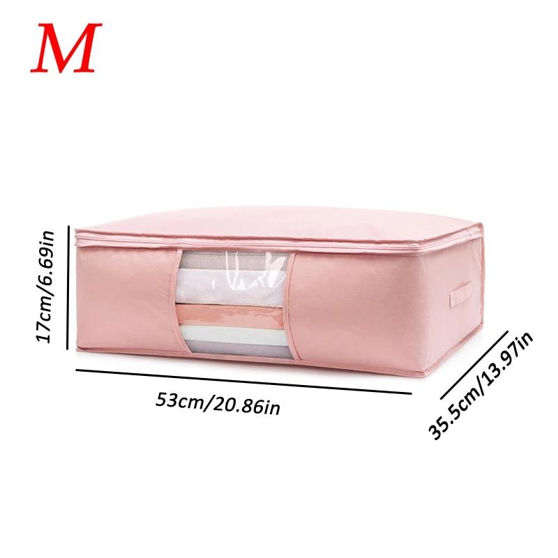 Foldable Bag for Storag Clothes Non-Woven Clothing Organizer Wardrobe Closet Organizer Pillow Quilt Blanket Bag Home Organizer