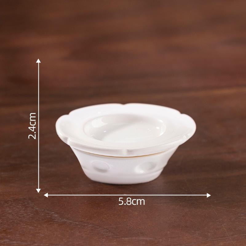 1 Stück Puppenhaus Küchendekoration DIY Zubehör Mini Tontopf Teller Lebensmittelmodell Puppenhaus Miniatur Küchenartikel