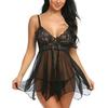S-4XL Mini abito da notte per biancheria da notte da donna sexy in pizzo con babydoll e biancheria da notte