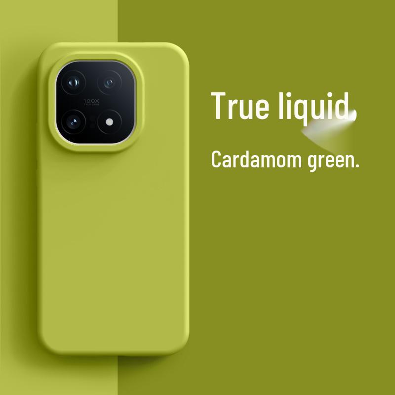 IQOO15 Silicone Phone Case: High-End, Solid Color, Dirt-Resistant, Anti-Fall Protective Cover for Women