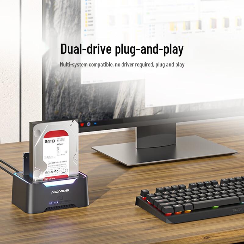 Acasis EC-6104 Dual-Bay External Hard Drive Dock