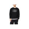 Li-Ning Wade Series Solid Color Logo Print Crew Neck Sweatshirt Unisex Tops Black AWDSC57-1