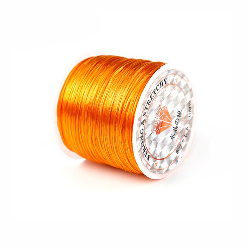 1 Roll Transparent Elastic Crystal Line Beading Cord for Jewelry Making and Garment Accessories