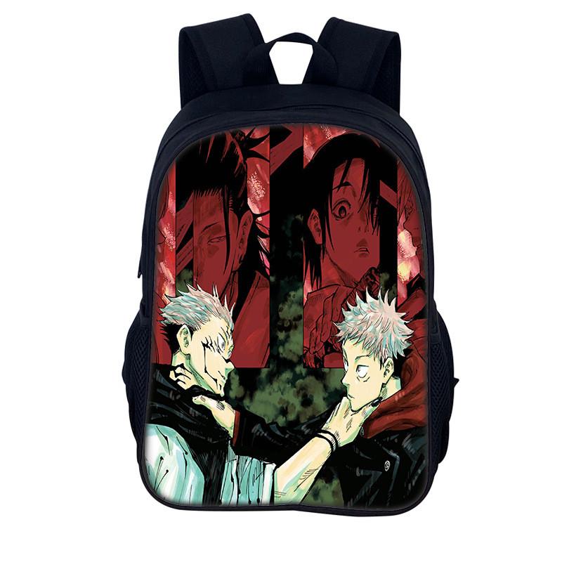 Jujutsu Kaisen Backpack For Men And Women Durable Nylon Casual School Travel Bag