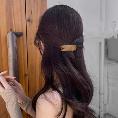 Clip pentru gheare de păr retro pentru femei, culoare solidă, cap de chifteluță, fixată, agrafă de coadă de cal, instrumente de coafat, accesorii de păr