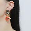 Rhinestone Halloween Earrings Trick Spider Dangle Earrings Trendy Pumpkin Ear Studs  Accessories