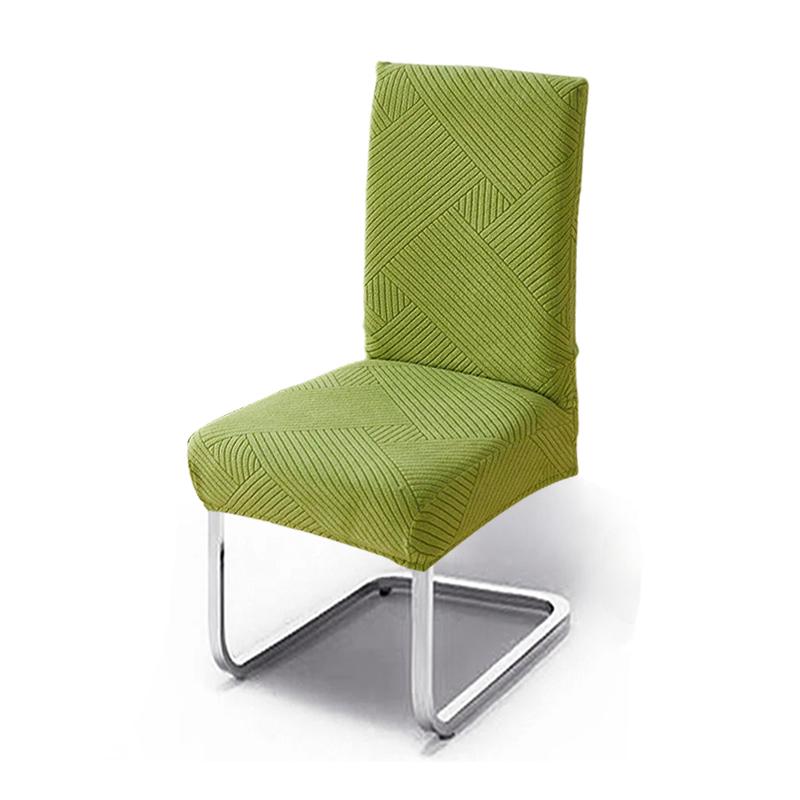 1/2/4/6pcs Geometry Jacquard Dining Chair Cover Nordic Kitchen Chair Slipcover for Wedding Hotel Banquet Solid Home Seat Covers