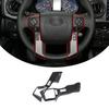 Matte Black Steering Wheel Button Cover Trim for Toyota Tacoma 2016-
