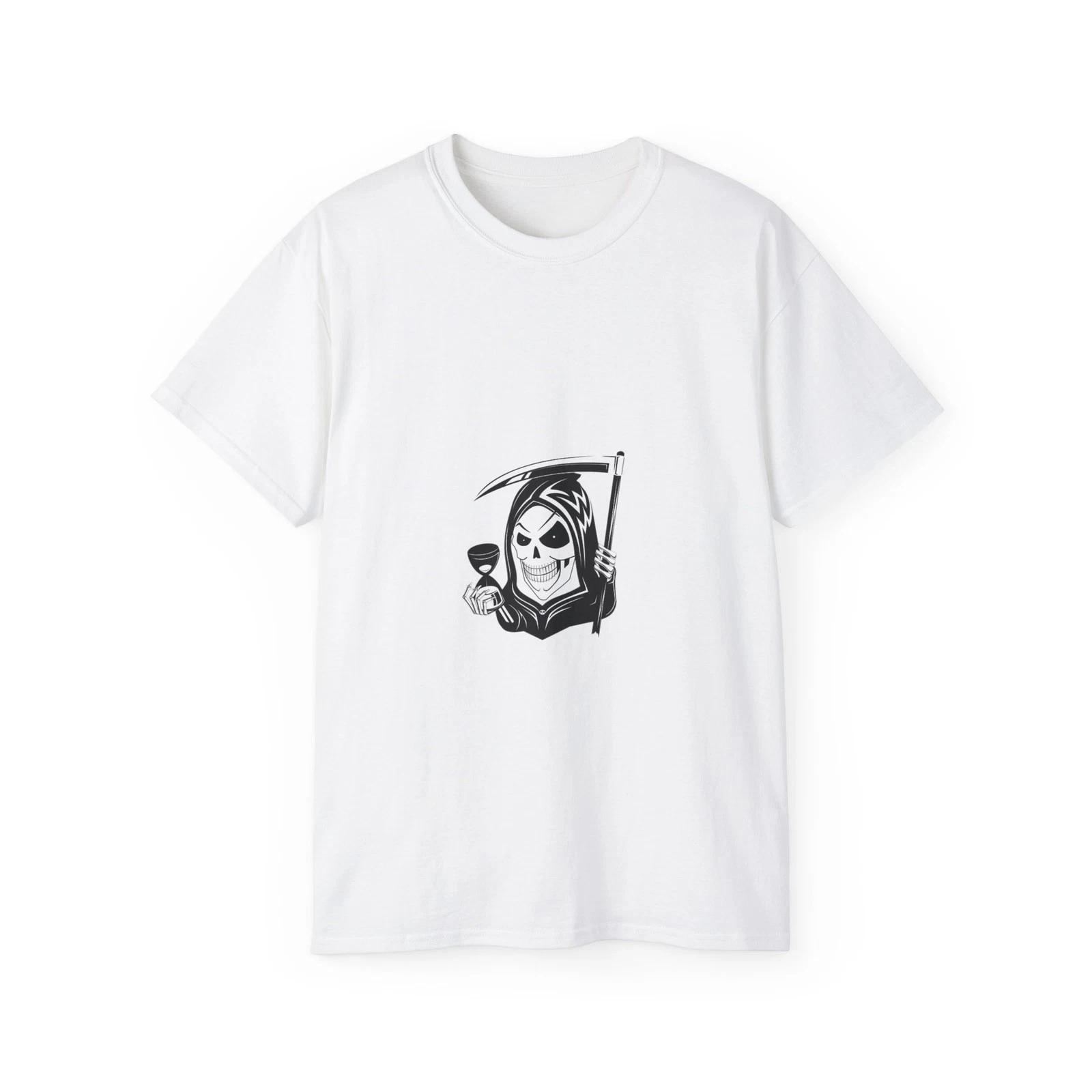 Skull Skeleton Halloween Reaper Horror | Custom Graphic T-Shirt S