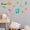 Durable Wall Decals for Glass Doors Luminous Cartoon Dinosaur Sticker, Self-Adhesive Decorative Waterproof PVC Murals Windows Kids Room Nursery