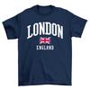 Londyn Anglia Koszulka Męska Damska T-shirty Top Męski Damski Pamiątka Flaga Wielkiej Brytanii UK Moda
