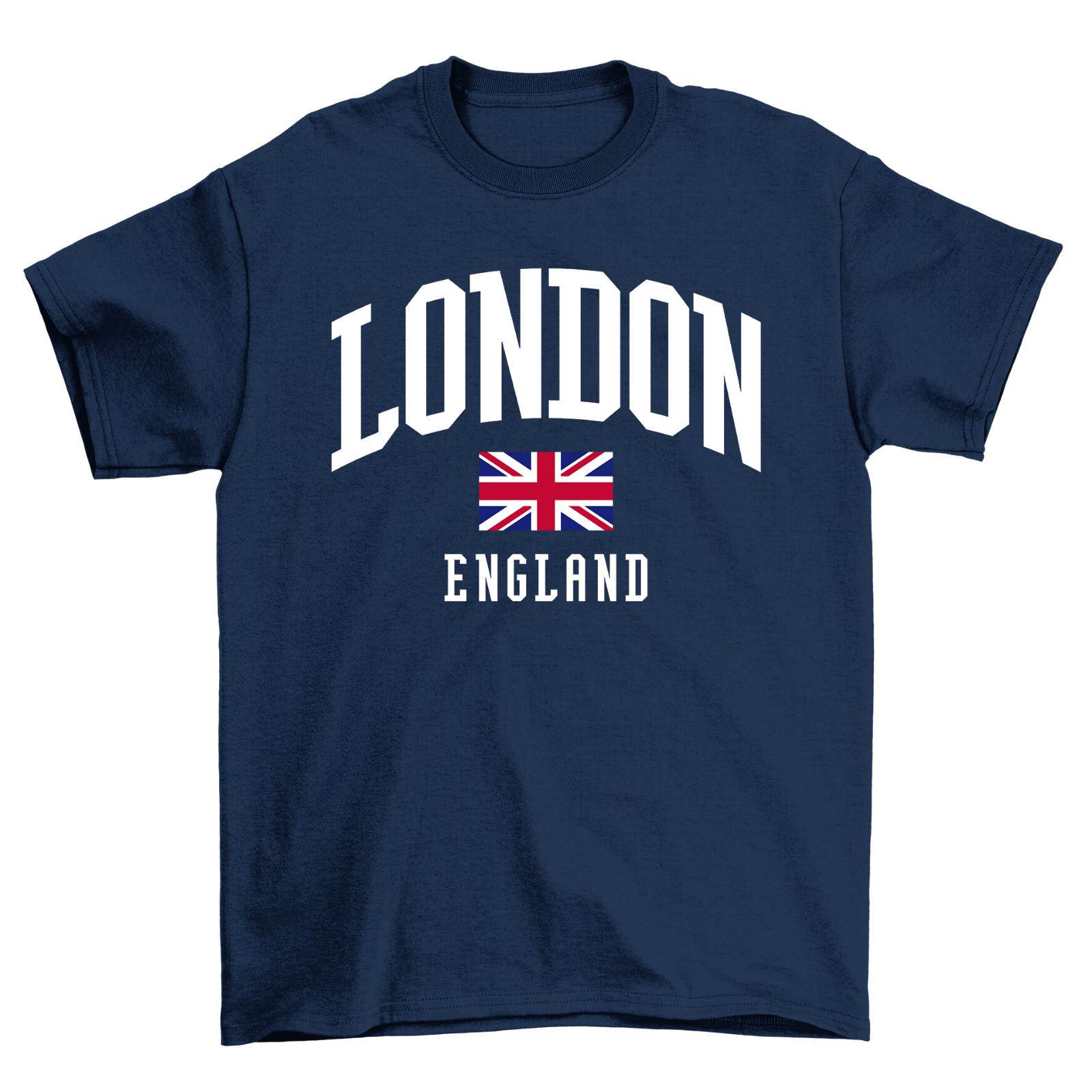 London England T-Shirt Mens Womens Tees Top Mens Ladies Souvenir Union Jack UK Fashion S