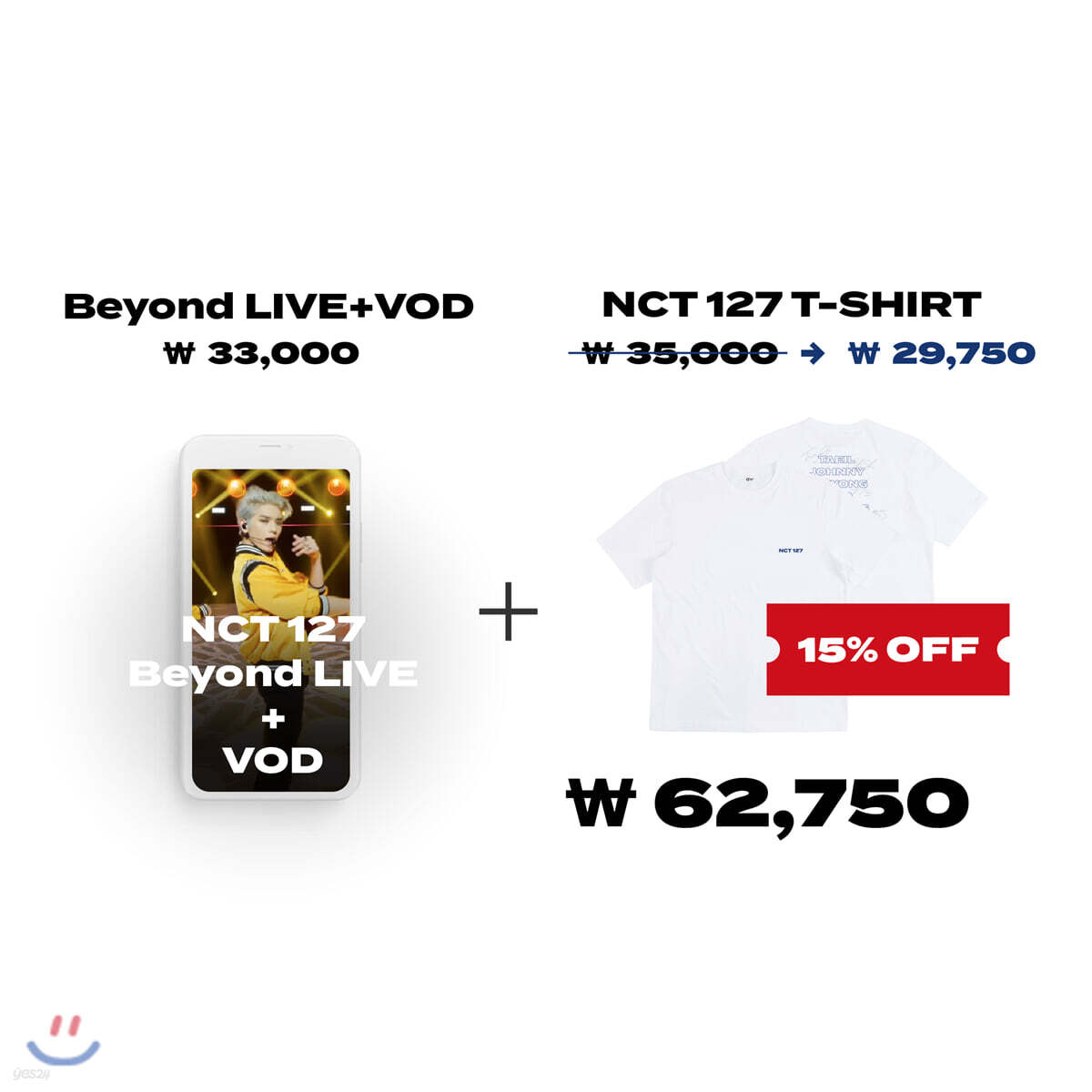 

NCT 127 Beyond LIVE + VOD Ticket + Beyond the Origin T-shirt