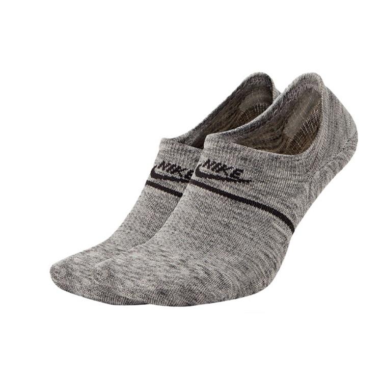 Nike Unisex Snkr Sox No-show Breathable Socks 2 Packs Grey Gray CU0692-012 M