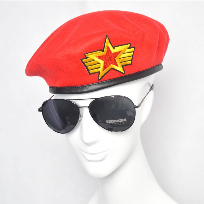 Marvel Logo Wool Beret Hat With Retro British Style And Uv Sunshade For Adults