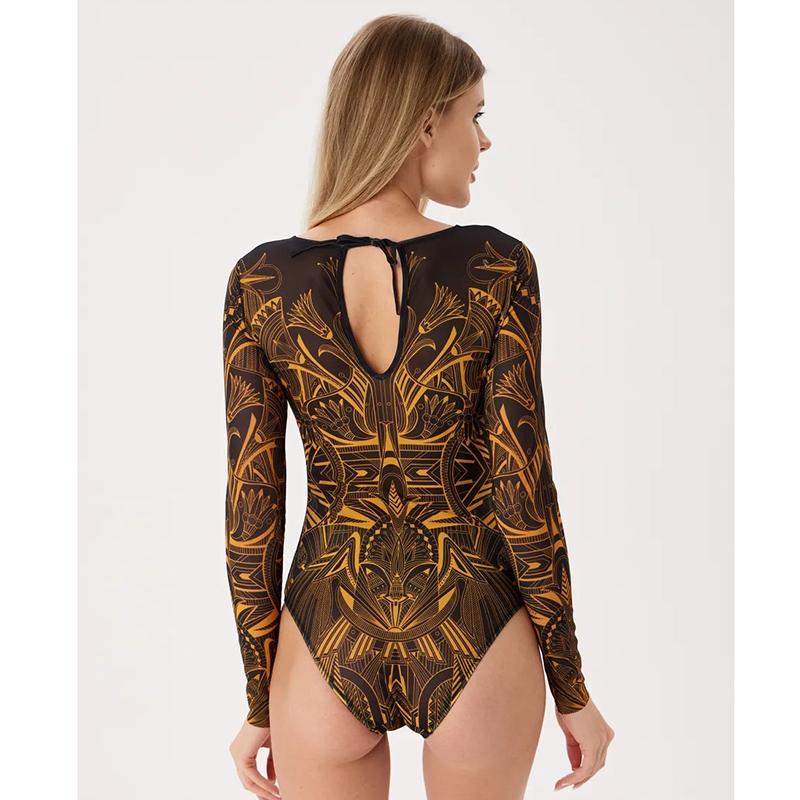 New High Waist Sexy Swimsuit Women Summer Bathing Suit Bikini Set Long Sleeve Swimwear Women Beach Swimming Suit For Female
