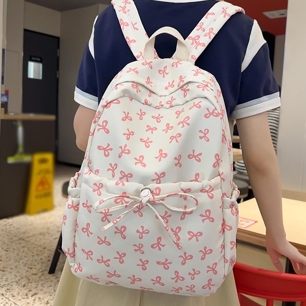 Bow Shaped Backpack, New Spring and Summer Backpack, Fashionable, Casual, Versatile for Commuting, Sports, Travel Backpack