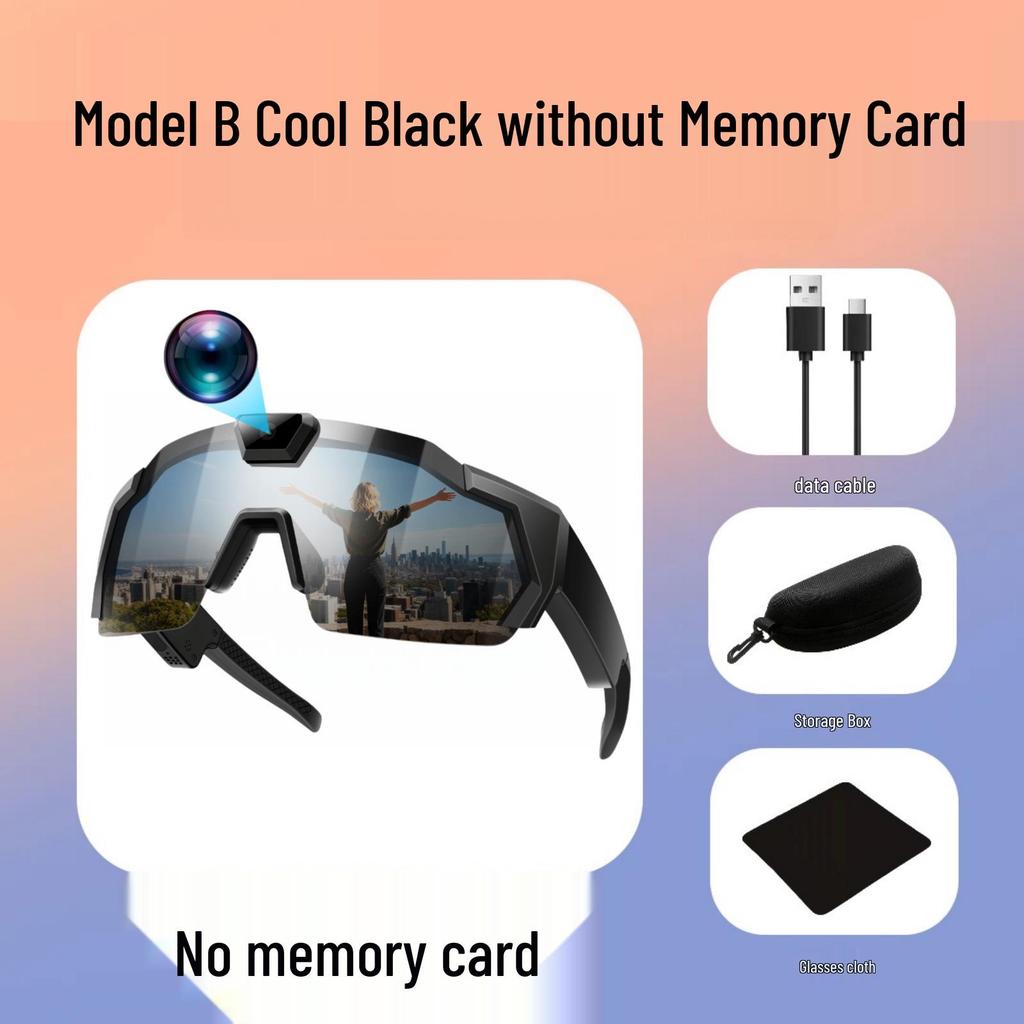 Cycling Smart Glasses with Built-In Camera for Outdoor Photo and Video Recording