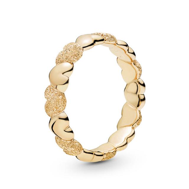 Anel Empilhável Cor Ouro Estilo Europeu Coroa Flor Anel de Dedo Para Mulheres Esposa Joia de Casamento Noivado Oferta Especial