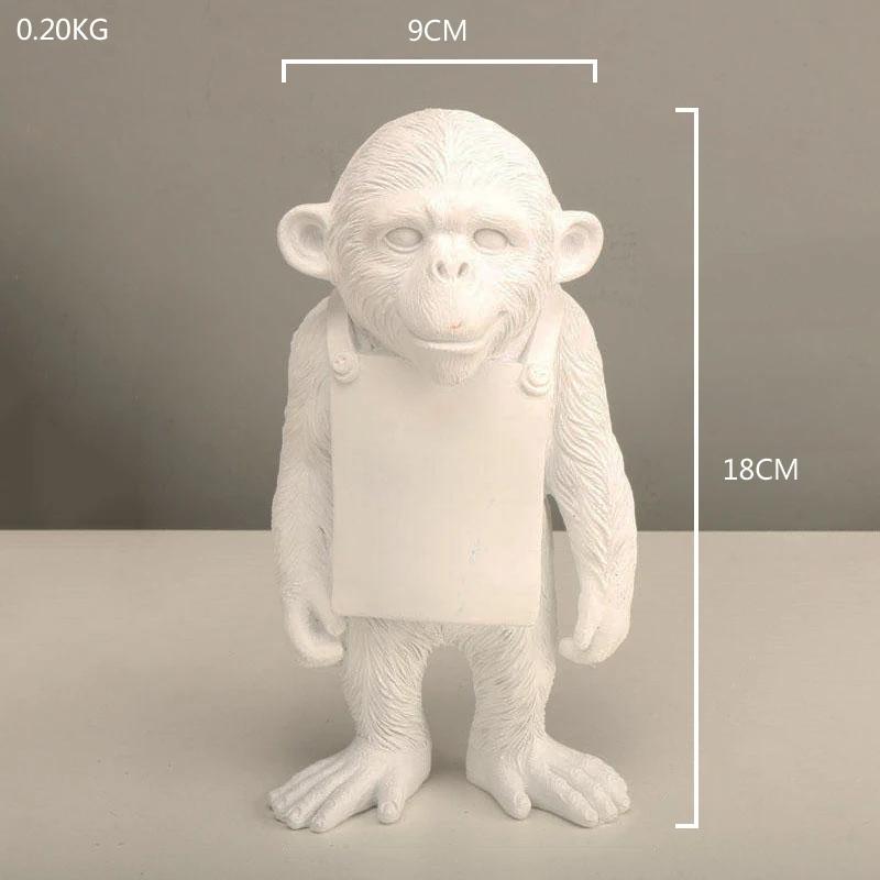 Creative Deep Sea Diver Statue Animal Orangutan Pendant Home Decoration Luxury Living Room Decoration Desk Accessories Sculpture