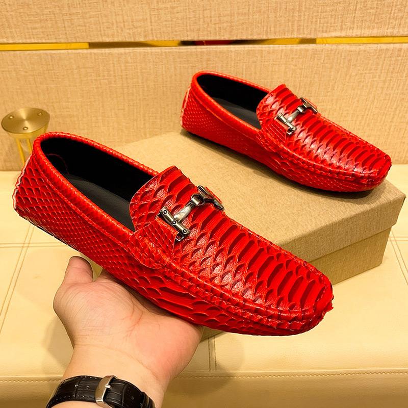 Fashion Leather Men's Casual Shoes Luxury Brand Mens Loafers Slip On Driving Shoes All-match Men Flats Fashion Men Designer Dress Shoes