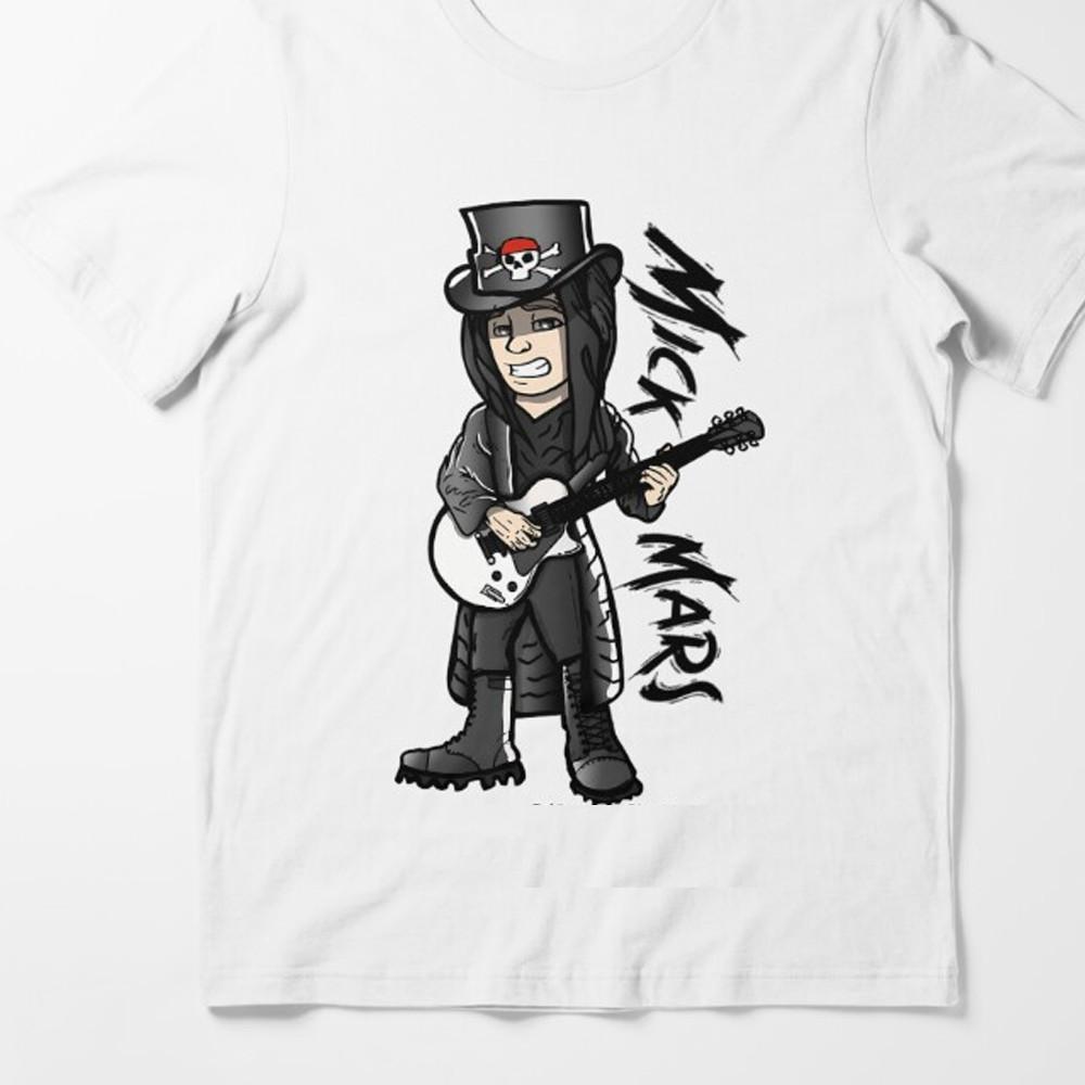 

Mick Mars caricature white T-shirt Unisex All sizes JJ5235 4XL