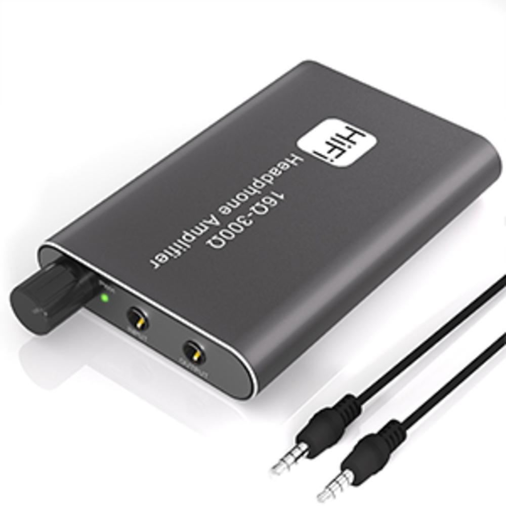 

Portable Headphone Amp Rechargeable Two-Stage GAIN Switch HiFi Amplifier Compatible MP3/4 Phones PC 3.5mm Audio Digital Devices