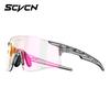 SCVCN New Photochromic Cycling Sunglasses Outdoor Road MTB Bike Eyewear Sports Running Hiking Glasses Men Women UV400 Goggles