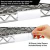 30-Pack Label Holders Wire Shelves Transparent Ticket Price Tag Holders Easy Wipe Clean Sustainable Display Solution