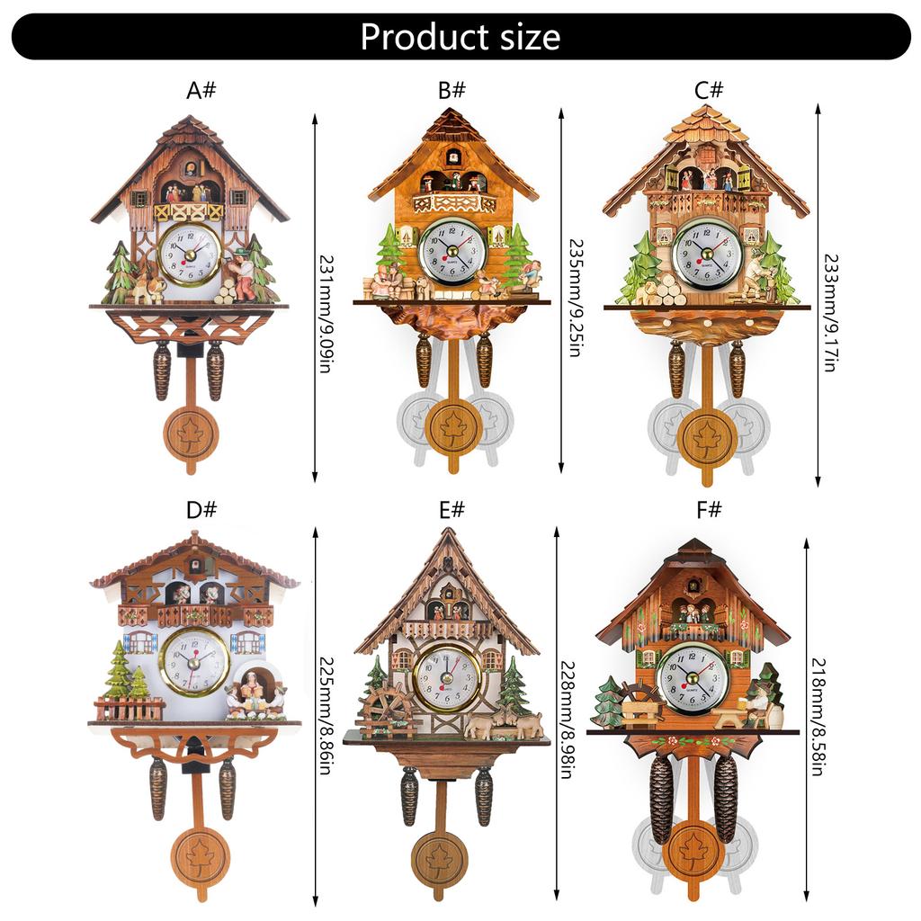 Traditionelle Stile Holz Kuckuck Wanduhr Ideal Für Sammler Und Naturliebhaber Modebewusste Konsumenten Einfach zu Installieren