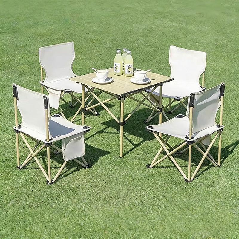 Portable Outdoor Folding Table and Chair Set - Perfect for Camping, Picnic, Patio, and BBQ