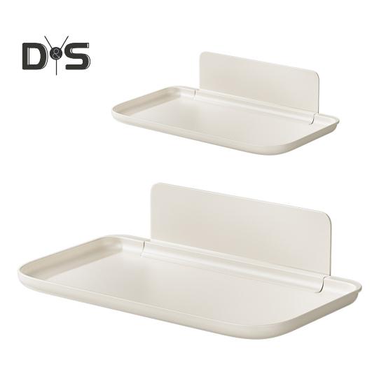 Raft de depozitare montat pe perete Organizator pentru baie Tavă Rezistent la sarcină Pliabil Tavă de depozitare Suport pentru prosoape