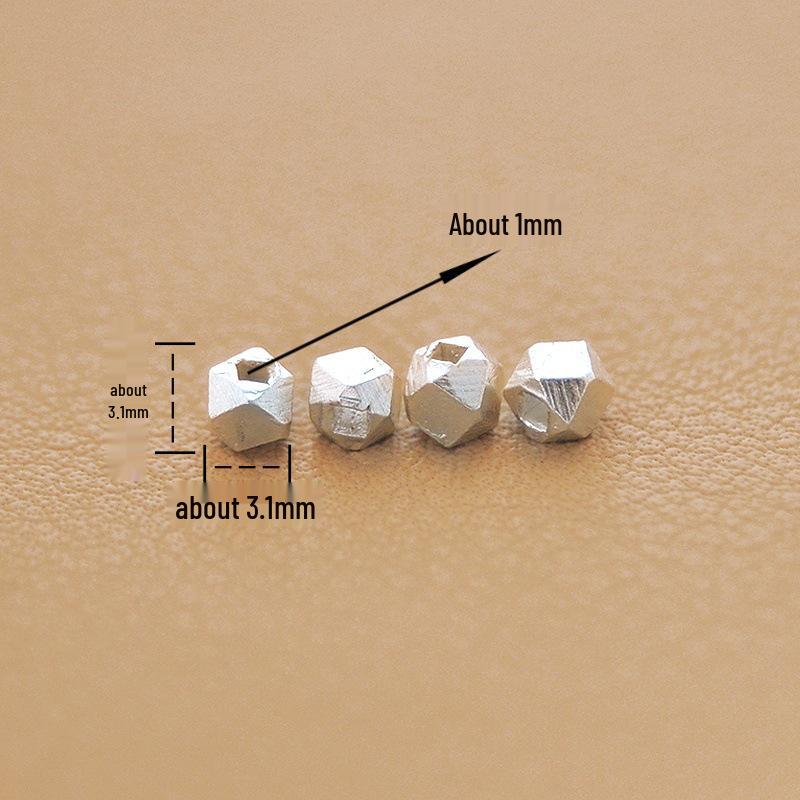 Handmade Thai Silver Beaded Bracelet: Versatile DIY Jewelry Accessory