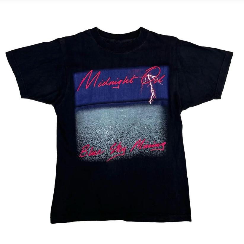 Midnight Oil Vintage Blue Sky Mining T-Shirt Cotton Unisex S-5XL GE206 Unisex T-Shirt XXL