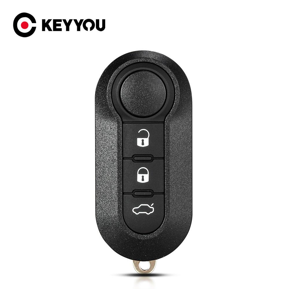 For Fiat 500 Punto Ducato Stilo Panda Remote Auto Key Pad Case Cover Fob Sip22 Flip Folding Car Key Shell 3 Buttons