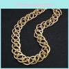 Chain Metal Collar Necklace Geometric Style For Chic Outfits Jewelry Gift