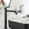 Black Chrome Basin Faucet, Tall Slim Basin Faucet, Bathroom Faucet, Single Cold Water Faucet, Basin Crane Bathroom Faucet