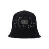 VARZAR VA Plate Crochet Bucket Hat Black