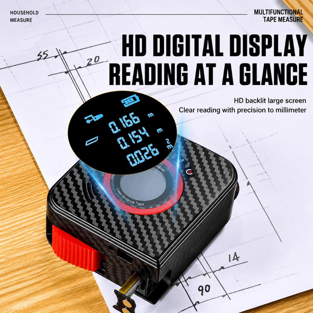 Drop Proof Distance Meter Thick Shell Laser Ruler Wide Display Screen Measure Kit  Wall Measure